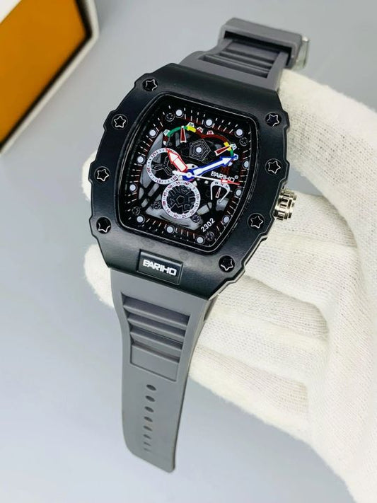 Men Watch Good Looking Dile Good Quality
Date Richard mille style Watch,premium quality watch,highly quality material,